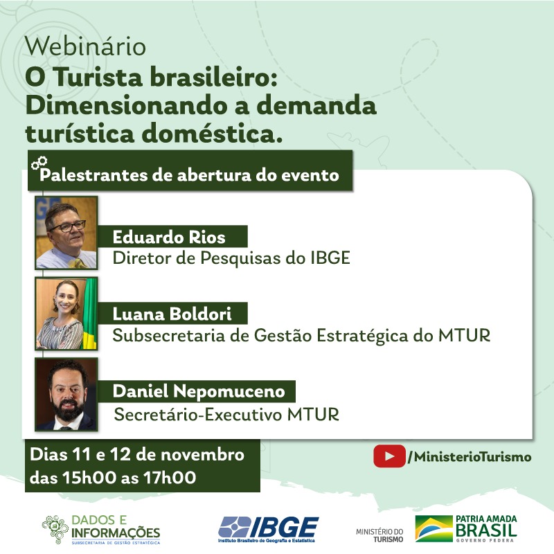 Webinário: O Turista Brasileiro - Dimensionamento a demanda turística doméstica