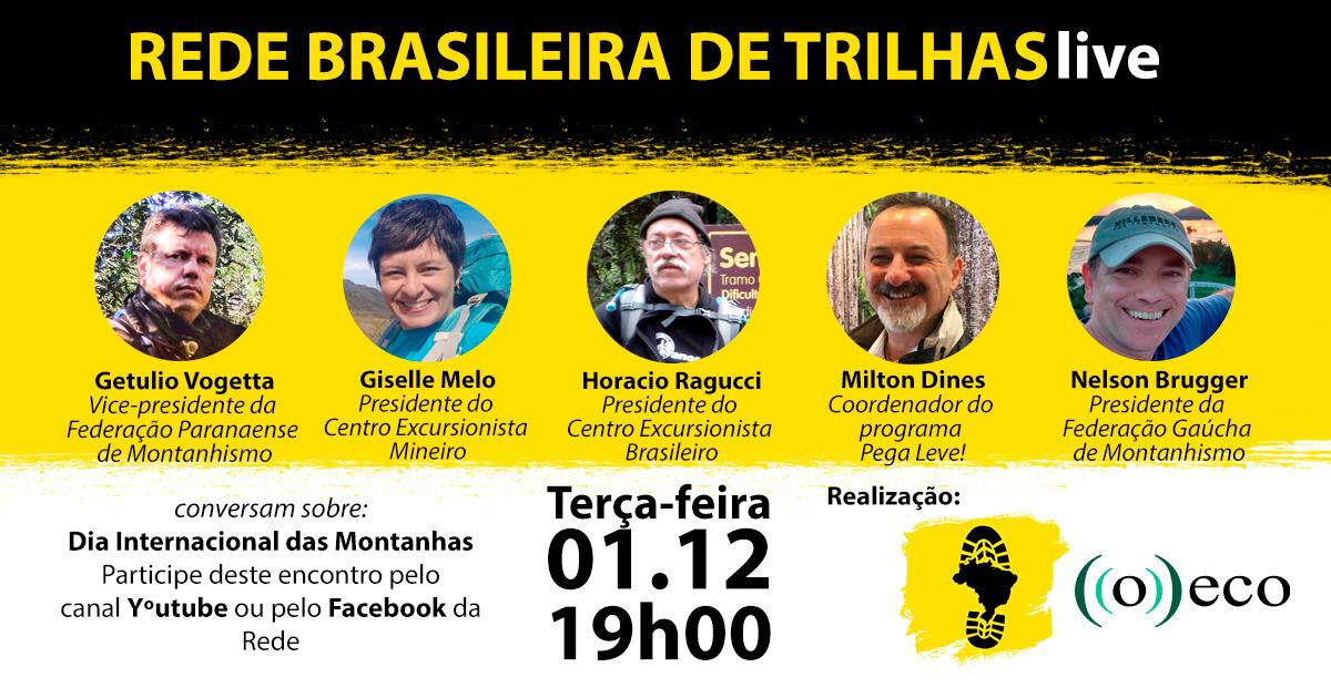 Live: Rede Brasileira de Trilhas