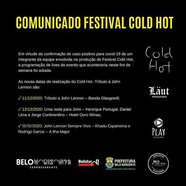 Festival Cold Hot 7ª Edição – Tributo a John Lennon - Online