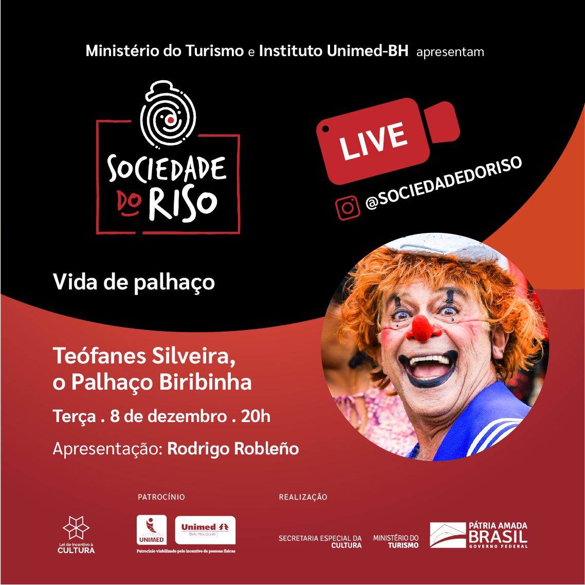 Live: Vida de Palhaço - Sociedade do Riso