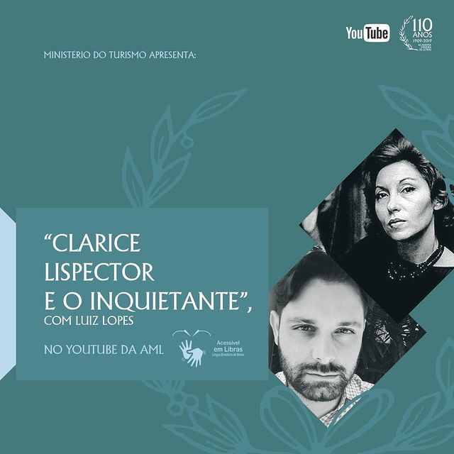 Palestra "Clarice Lispector e o inquietante" com o professor Luiz Lopes - AML