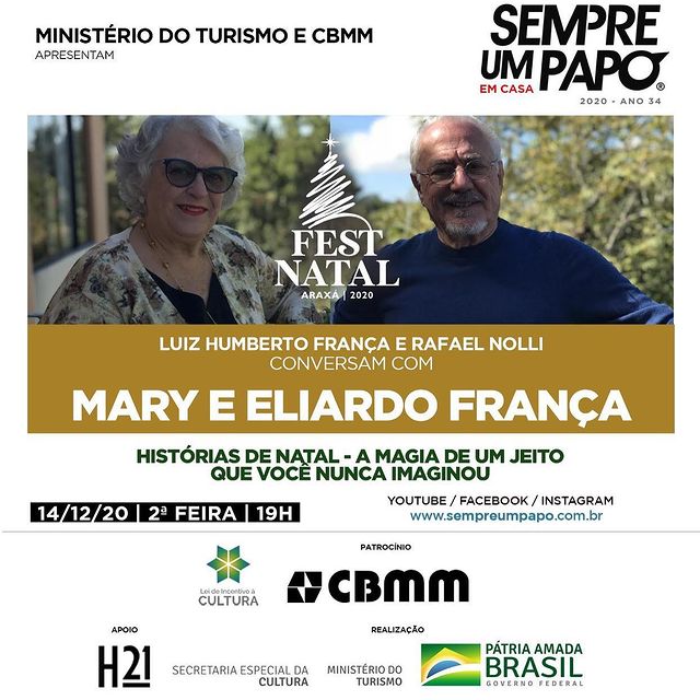 Reprodução/Instagram #Sempre Um Papo Em Casa integra a programação do Fest Natal