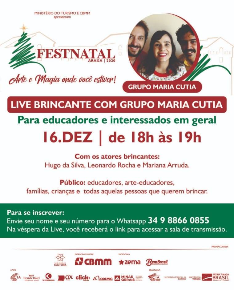Live Brincante com Grupo Maria Cutia