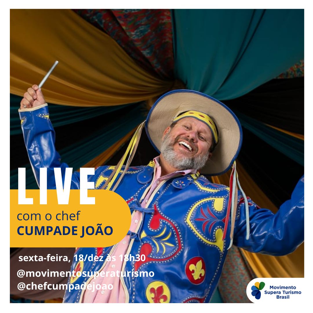 Reprodução/Facebook Live com o chef João Barreto - Movimento Supera Turismo