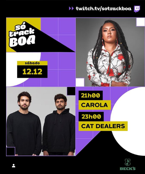Live: Carola e Cat Dealers - Só Track Boa