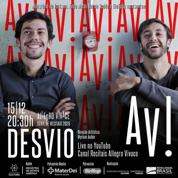 Reprodução/Instagram Desvio - Série de Recitais Allegro Vivace 2020