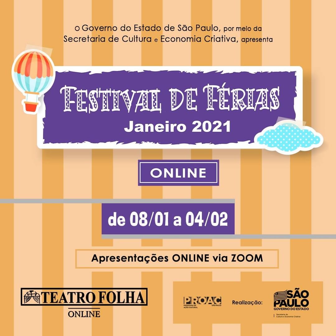 Divulgação/Instagram Teatro infantil: Festival de Férias