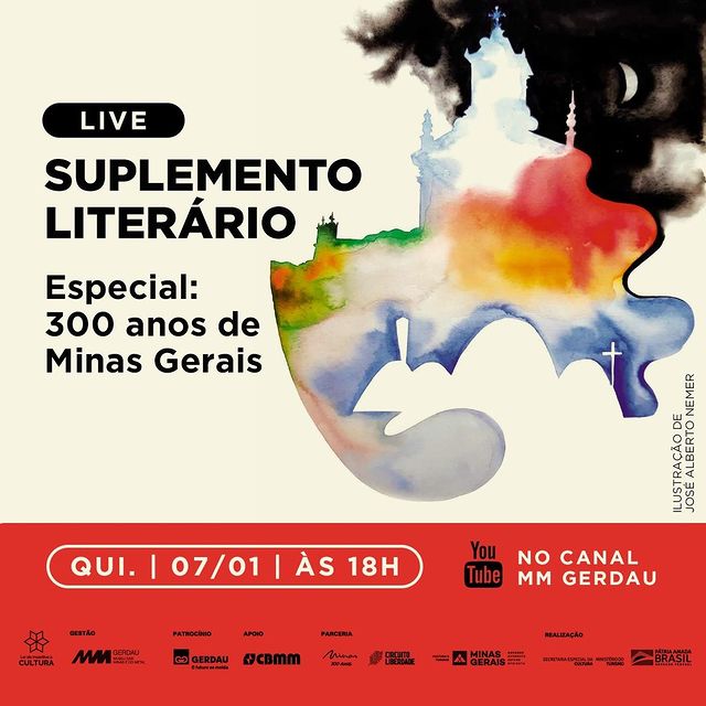 Divulgação/Instagram Live: Suplemento Literário - Especial 300 anos de Minas Gerais