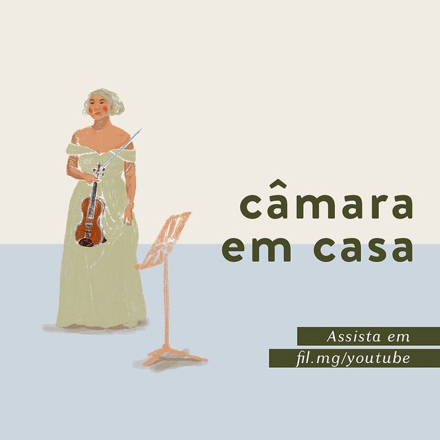 Reprodução/Instagram "Câmara em casa" - Orquestra Filarmônica de Minas Gerais