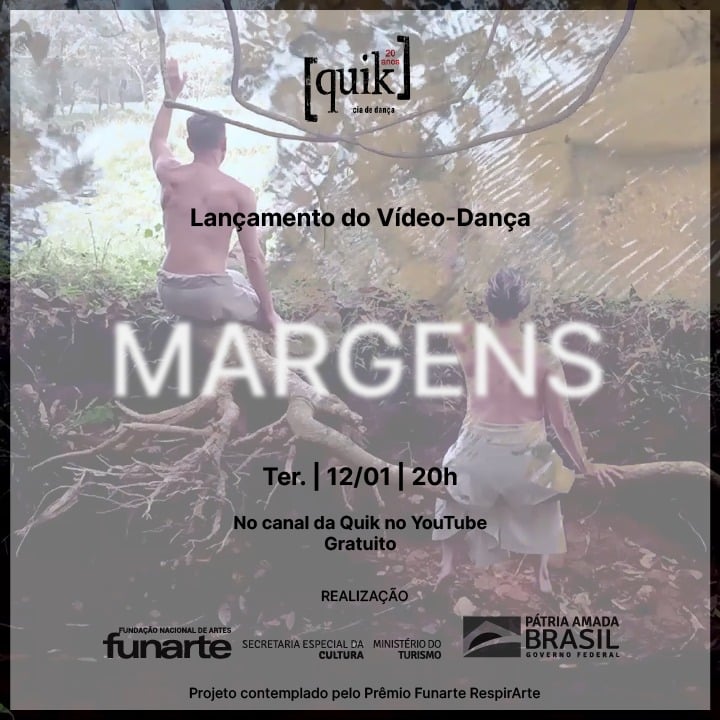 Reprodução/Facebook Lançamento do vídeo-dança "Margens"