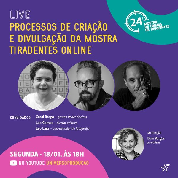 Live: Processos de criação e divulgação da Mostra Tiradentes