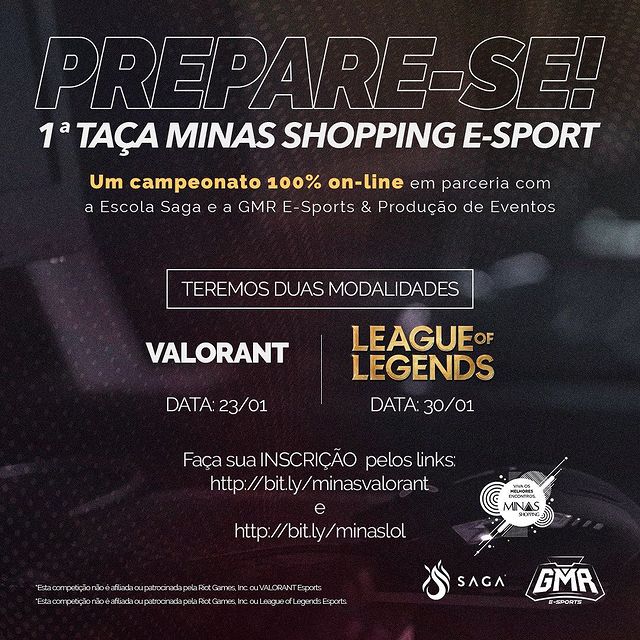 1ª Edição da "Taça Minas Shopping de E-sports"