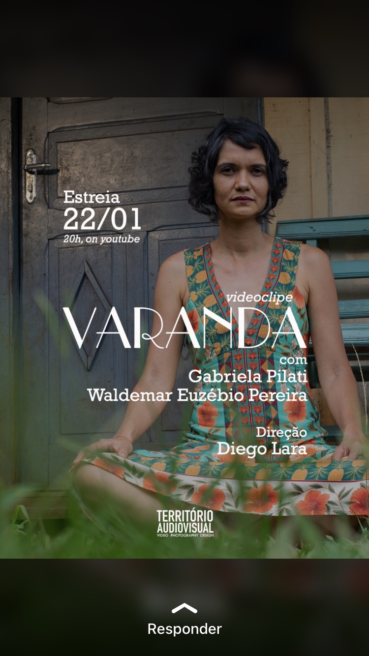 Reprodução/Instagram Lançamento do videoclipe: “Varanda” - Gabriela Pilati