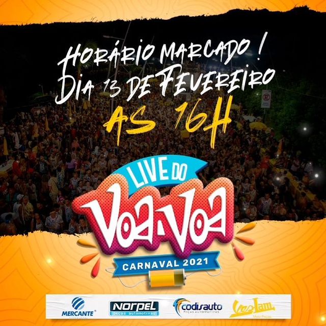 Divulgação/Instagram Live do Voa Voa - Chiclete com Banana