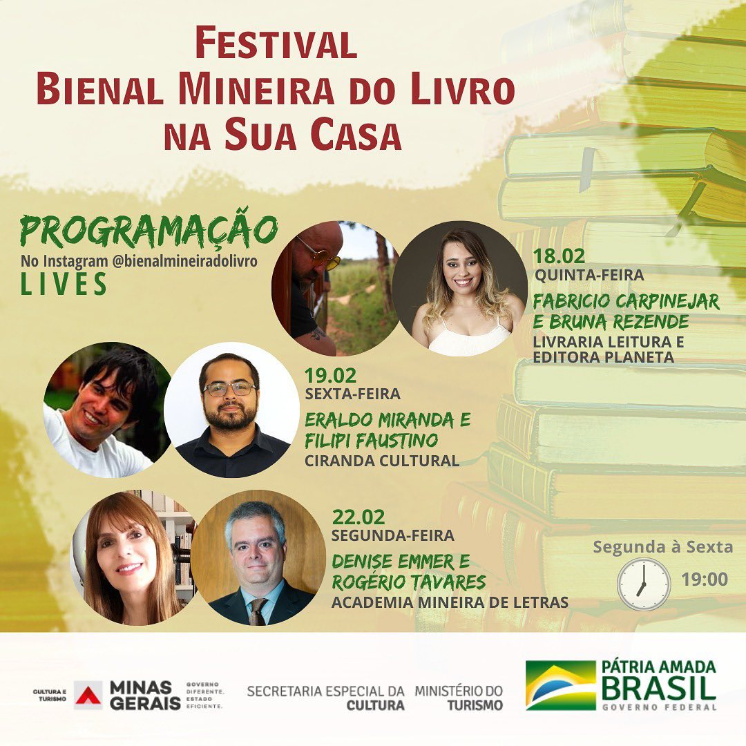 Festival Bienal Mineira do Livro na Sua Casa
