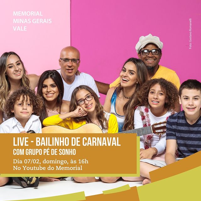 Reprodução/Instagram Live: "Bailinho de Carnaval" Grupo Pé de Sonho - Memorial Vale