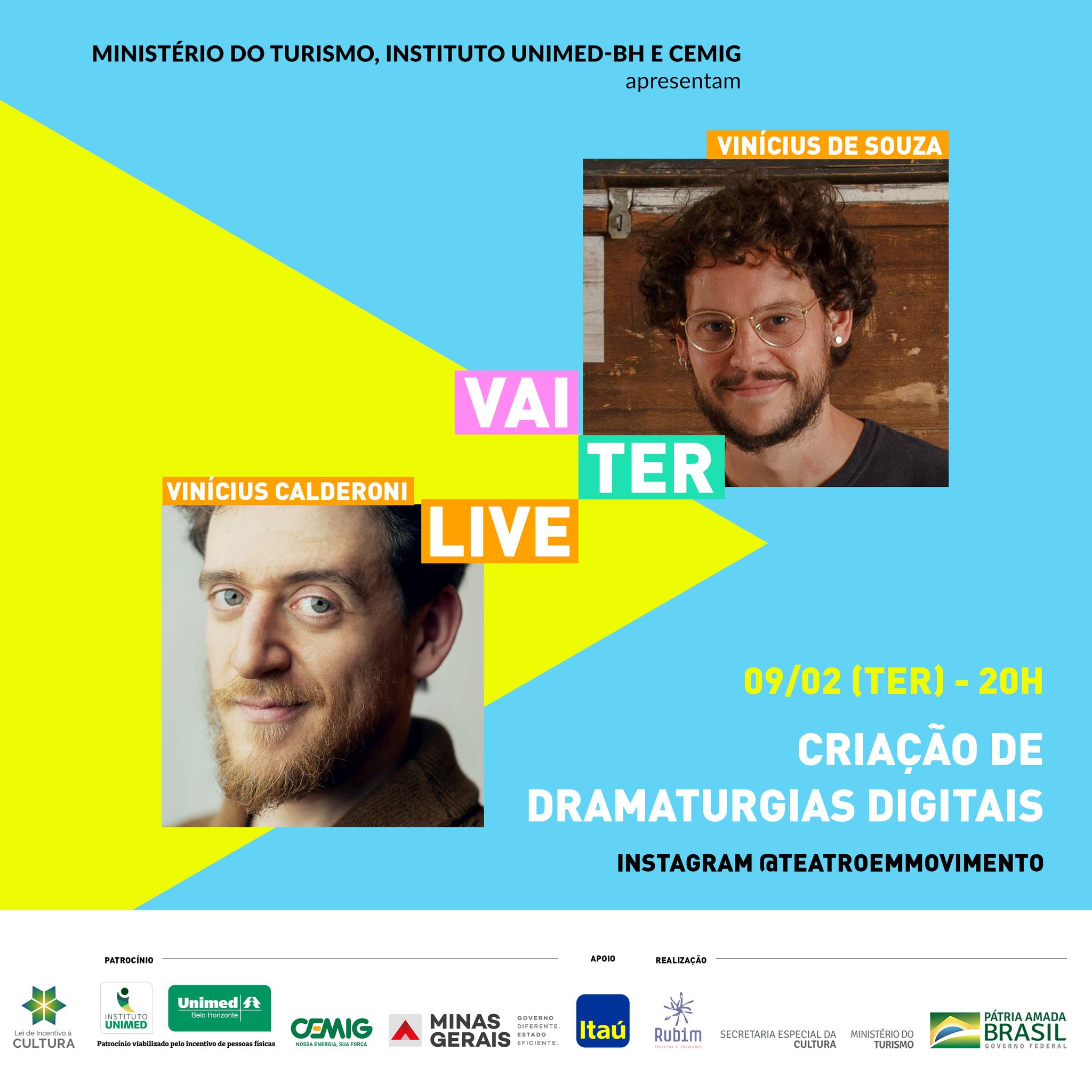 Vai Ter Live: "Criação de dramaturgias digitais" - Teatro em Movimento