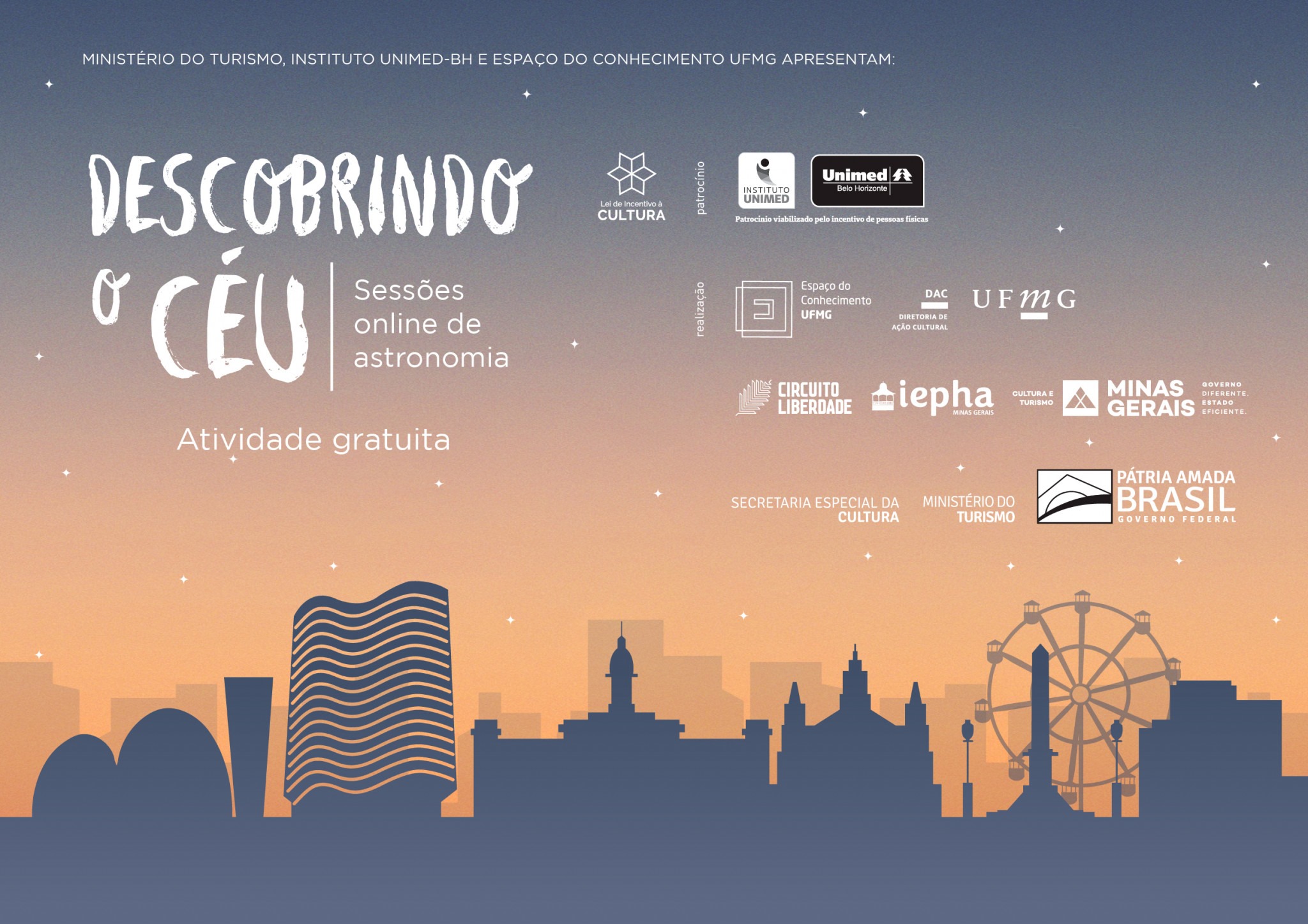 Reprodução/Facebook Descobrindo o Céu | Dia Internacional das Mulheres e Meninas na Ciência - Espaço do Conhecimento UFMG