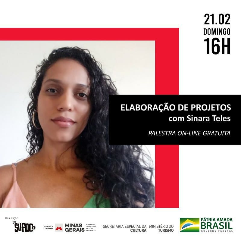 Palestra Online: Elaboração de projetos com Sinara Teles