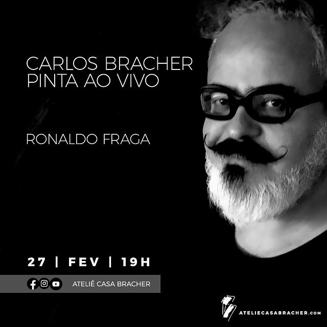 Pintura ao vivo: " Ronaldo Fraga" - Ateliê Casa Bracher