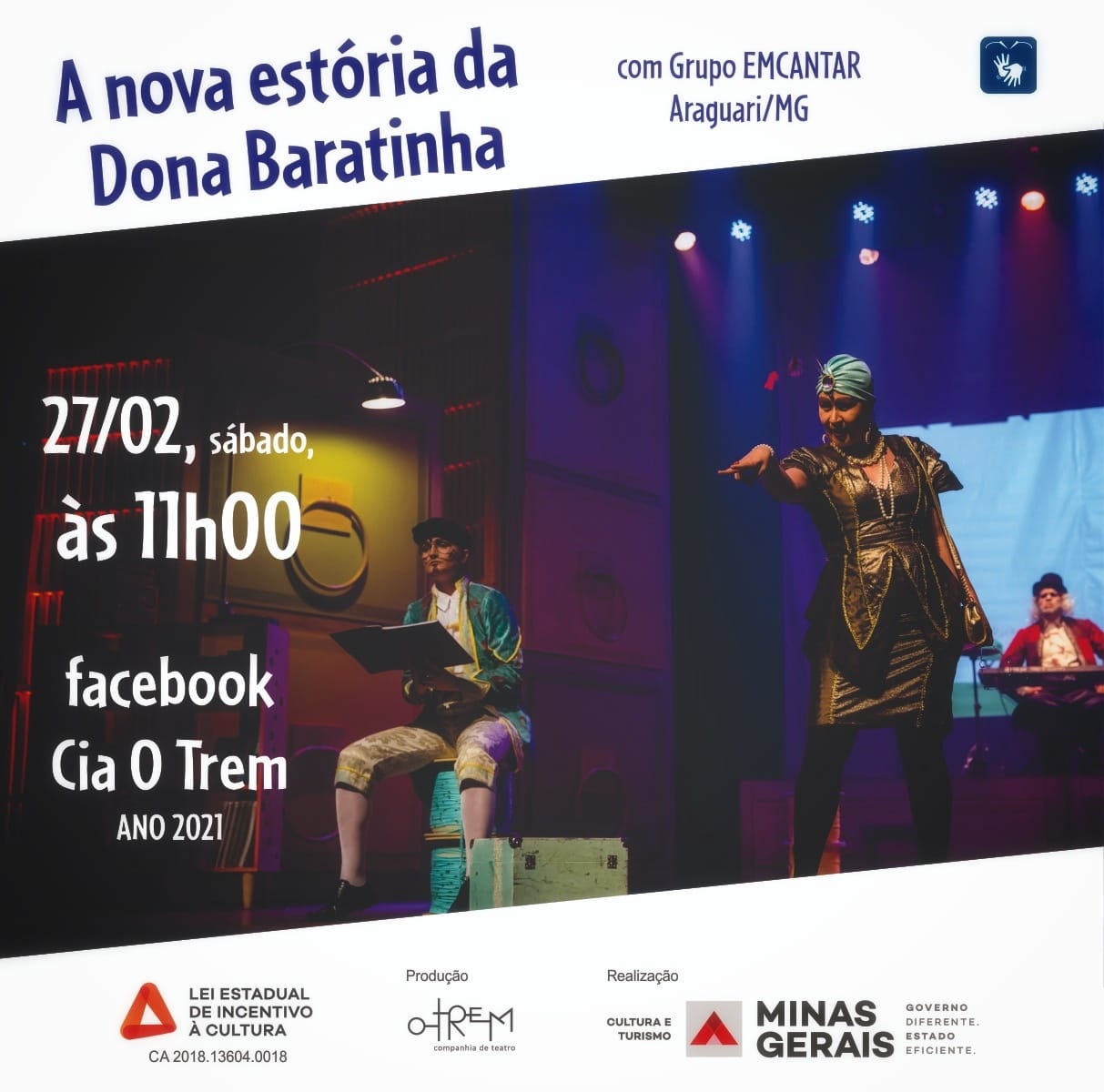 Espetáculo Online "A nova estória da Dona Baratinha”