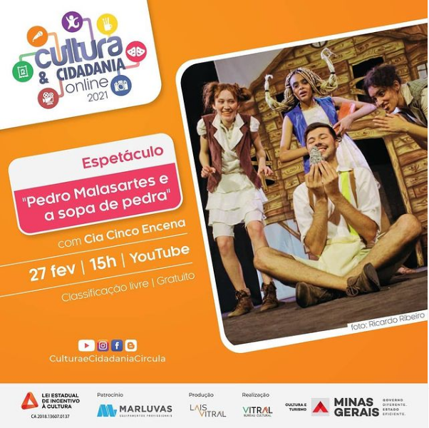 Espetáculo Online "Pedro Malasartes e a Sopa de Pedra"