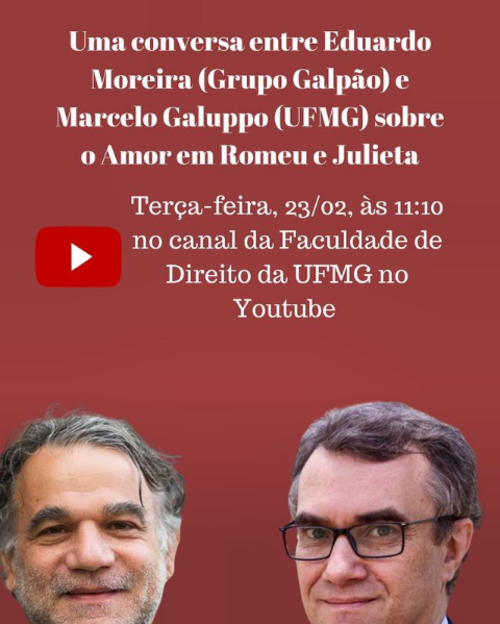 Reprodução/Instagram Live: Eduardo Moreira (Grupo Galpão) fala sobre "Romeu e Julieta"