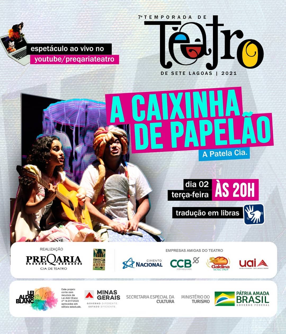 Espetáculo Online "A Caixinha de Papelão"