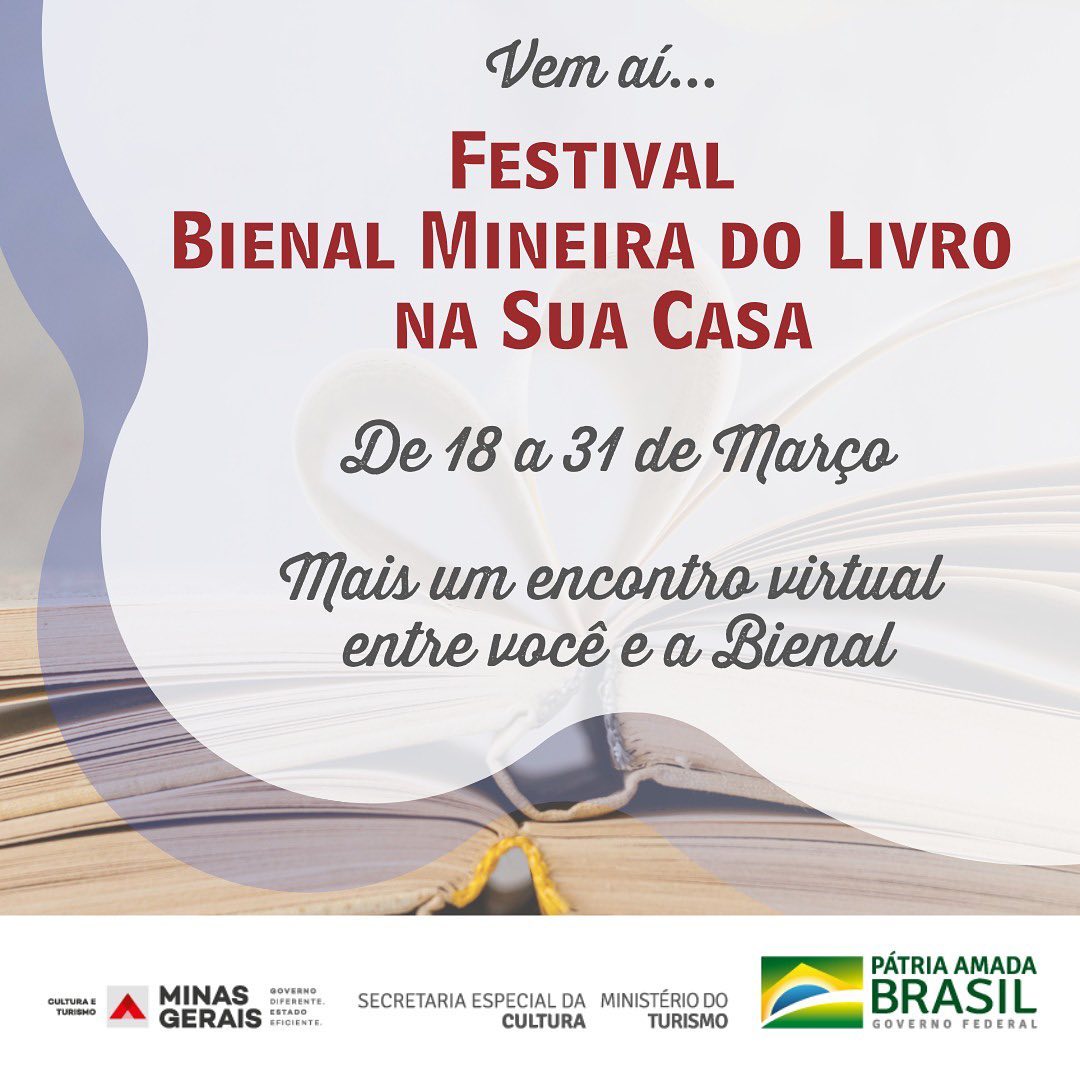 Reprodução/Facebook Festival Bienal Mineira do Livro na Sua Casa