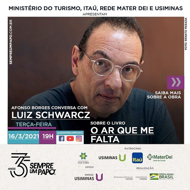 #Sempre Um Papo Em Casa recebe Luiz Schwarcz