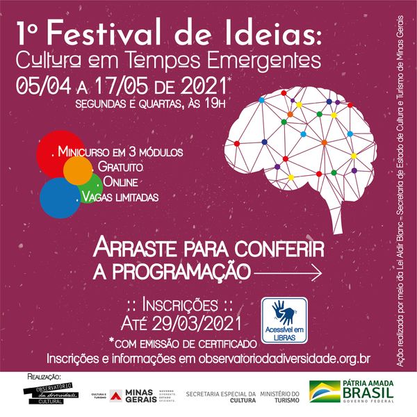 “Festival de Ideias: Cultura em Tempos Emergentes"