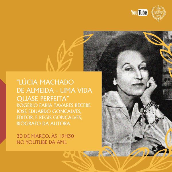 Reprodução/Facebook “Lúcia Machado de Almeida – uma vida quase perfeita” com José Eduardo Gonçalves e Regis Gonçalves - AML