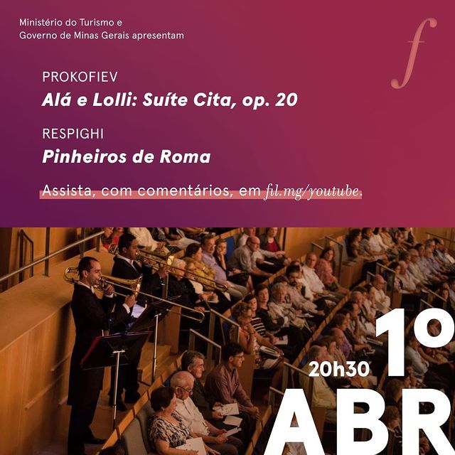 "Prokofiev e Respighi" - Orquestra Filarmônica de MG