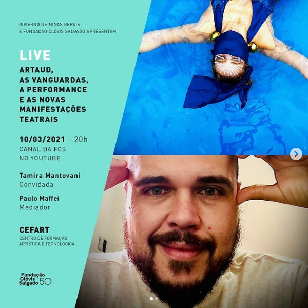 Live: "Artaud, as vanguardas, a performance e as novas manifestações teatrais" - FCS