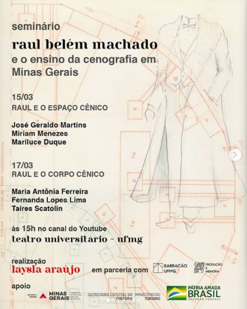 Seminário Raul Belém Machado e o ensino da cenografia em Minas Gerais