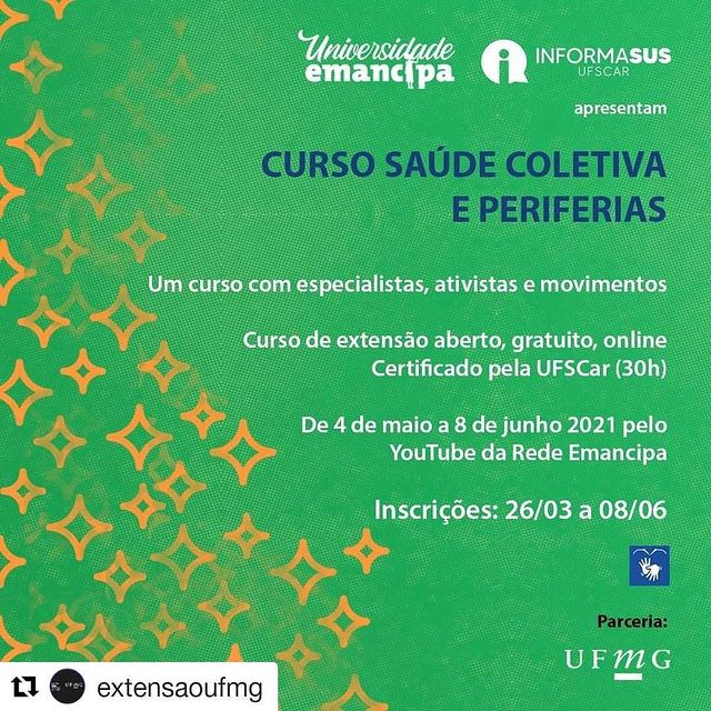 Curso: Saúde Coletiva e Periferias - UFMG