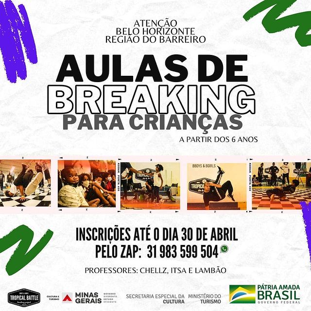 Breaking para crianças - Tropical Breaking Project