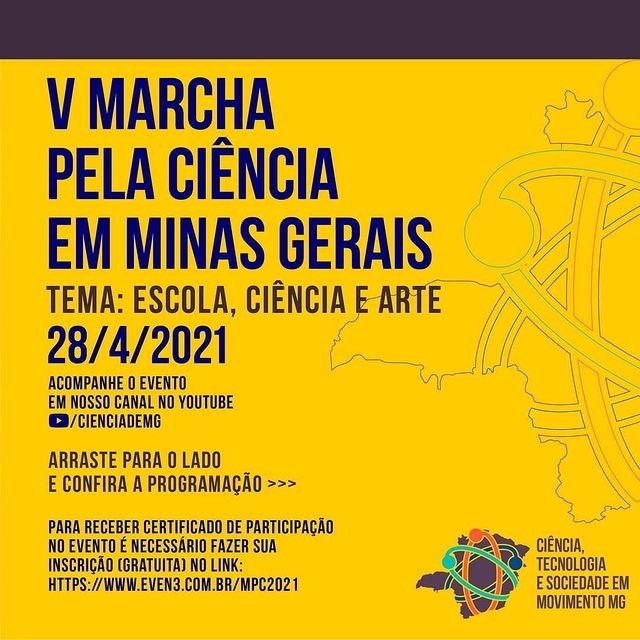 Divulgação/Instagram V Marcha pela Ciência em Minas Gerais