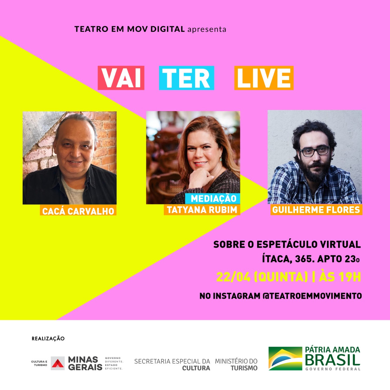 Vai ter Live: Sobre o espetáculo virtual - Teatro em Movimento
