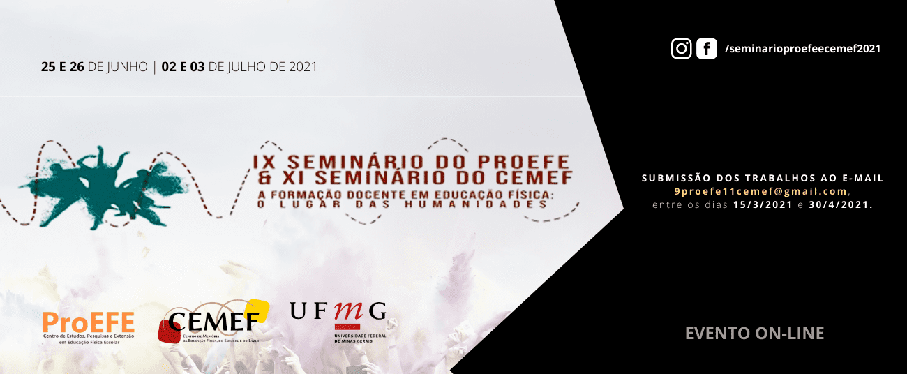 Reprodução evento IX Seminário do PROEFE / XI Seminário do CEMEF 2021 - Online