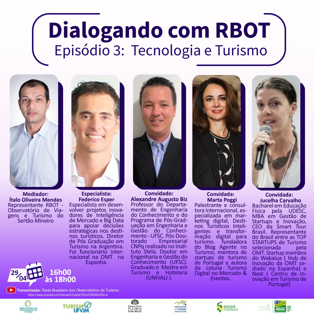 "Dialogando com a RBOT" - Rede Brasileira de Observatórios de Turismo