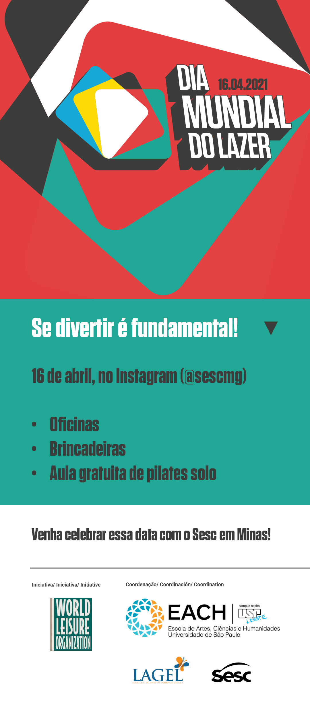 "Dia Mundial do Lazer" - Sesc em Minas