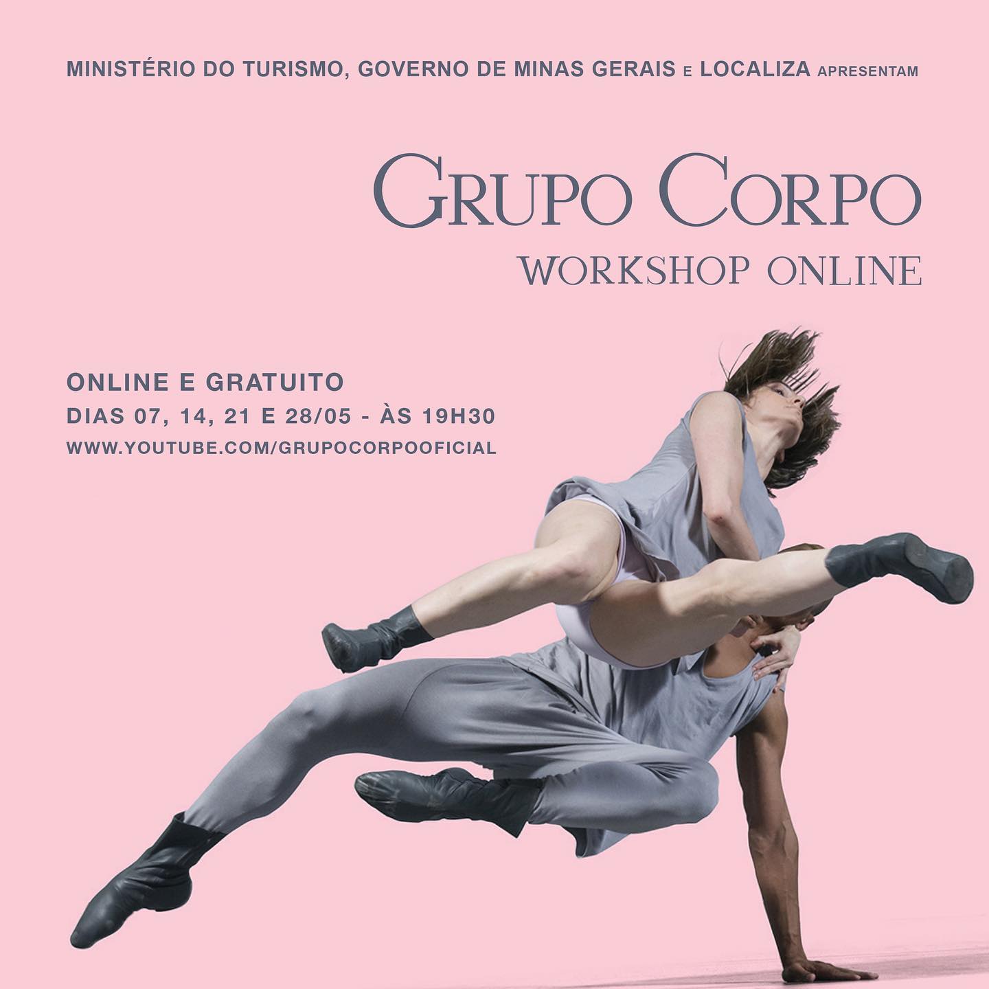 Divulgação/Instagram Grupo Corpo: Workshop Online