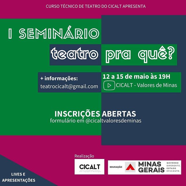 Seminário “Teatro pra quê?" - CICALT