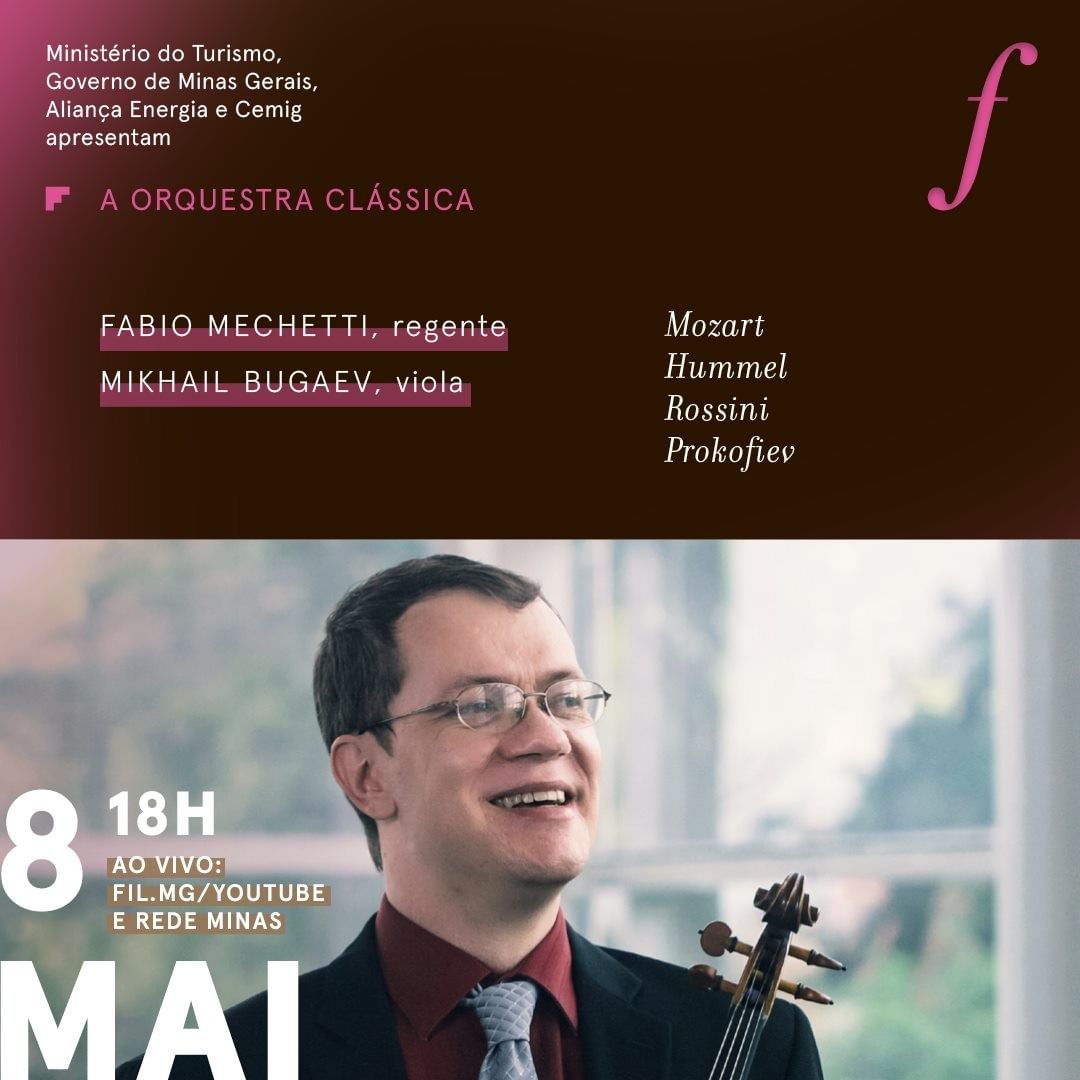 Divulgação/Instagram Fora de Série: A orquestra no tempo - Filarmônica de Minas Gerais