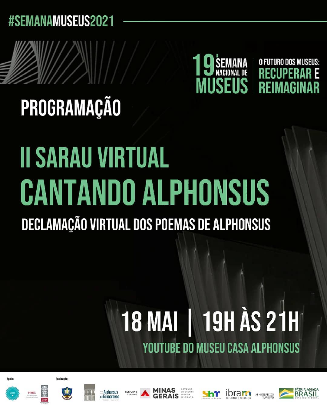 II Sarau Virtual Cantando Alphonsus - Museu Alphonsus