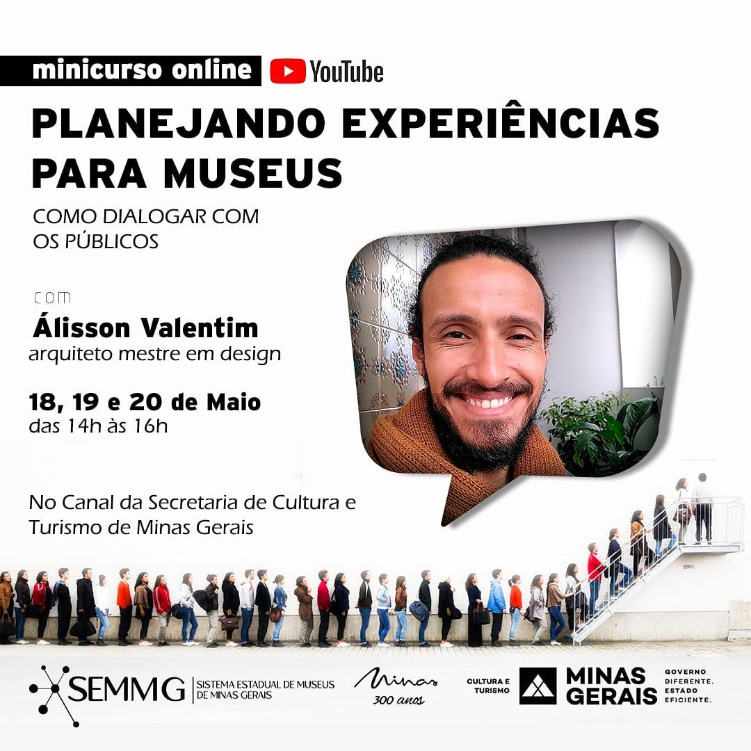 Divulgação/Instagram Minicurso: Planejando Experiências para Museus - SEMMG