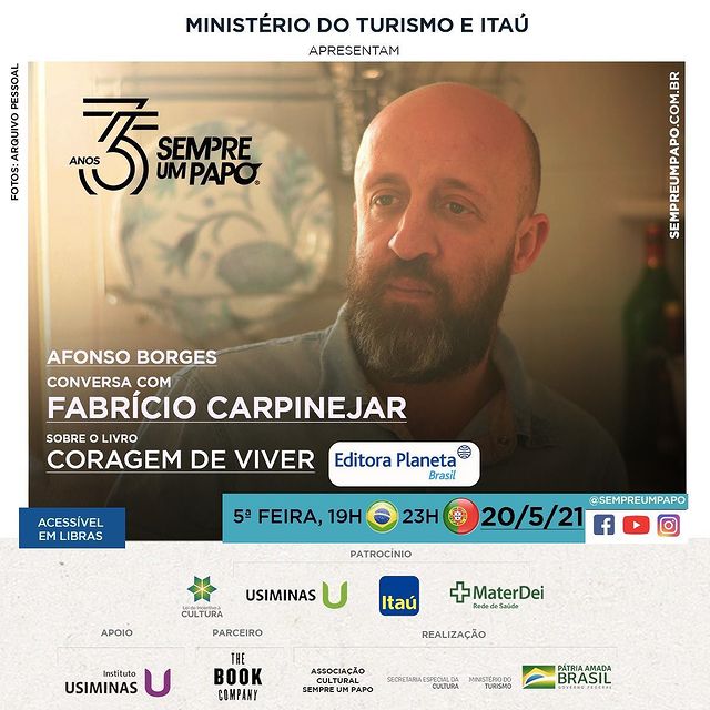 Sempre Um Papo recebe Fabrício Carpinejar