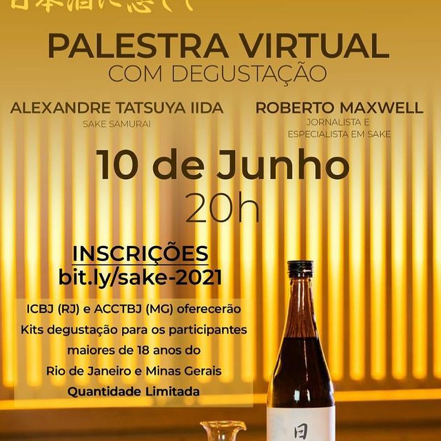 Palestra online e degustação: "E-NAMORADOS COM SAKE "
