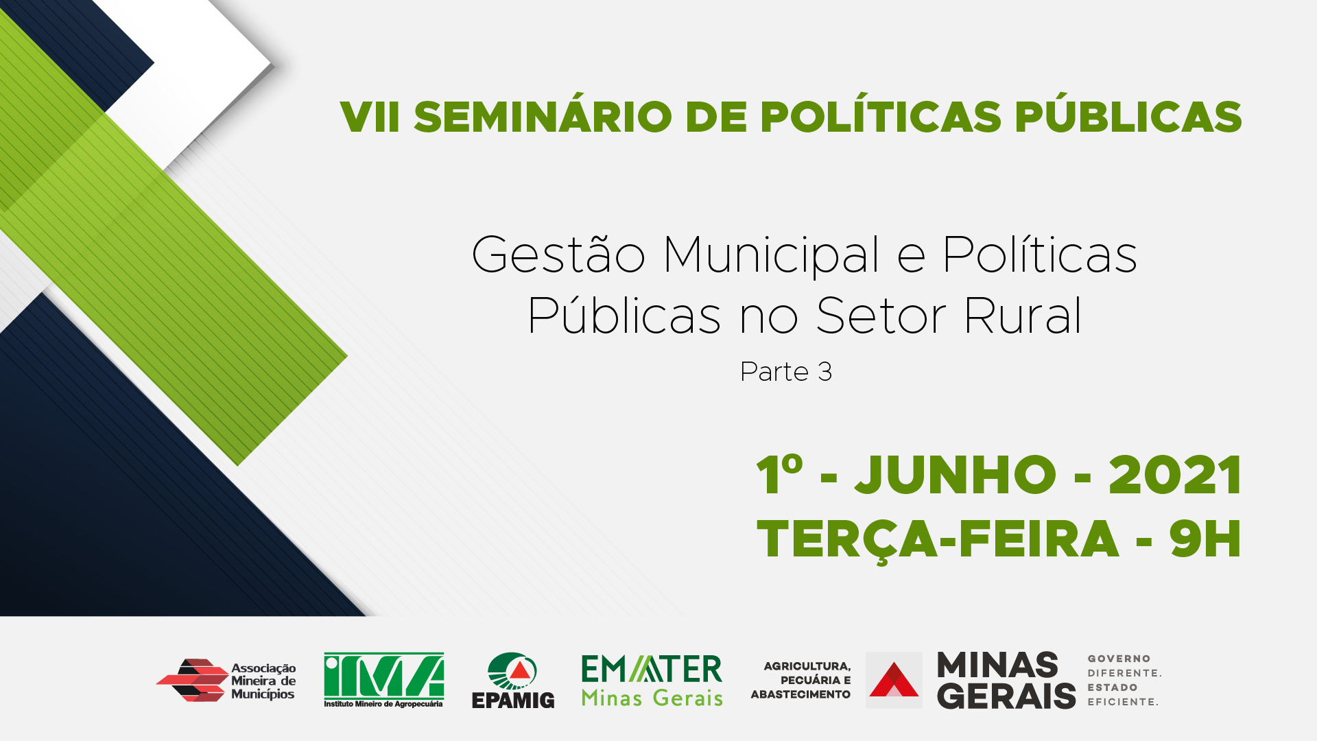 VII Seminário de Políticas Públicas para o Setor Rural 2021 - Online